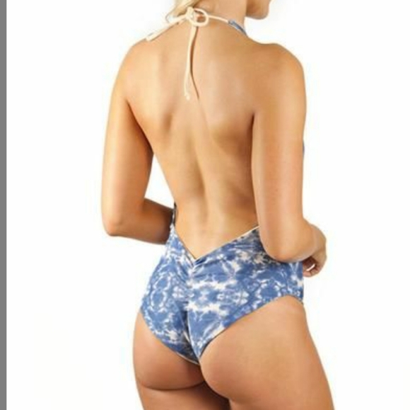 Arrow & Eve Skylar Deep V Low Back One Piece - Picture 2 of 6